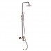 Rozin Brushed Nickel Bathtub Shower Faucet Set 8-inch Top Showerhead + Handheld Spray Brushed Nickel - B07315PVFQ